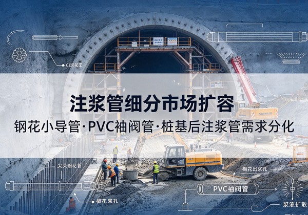 大连注浆管细分市场扩容，隧道钢花小导管、PVC 袖阀管、桩基后注浆管需求分化